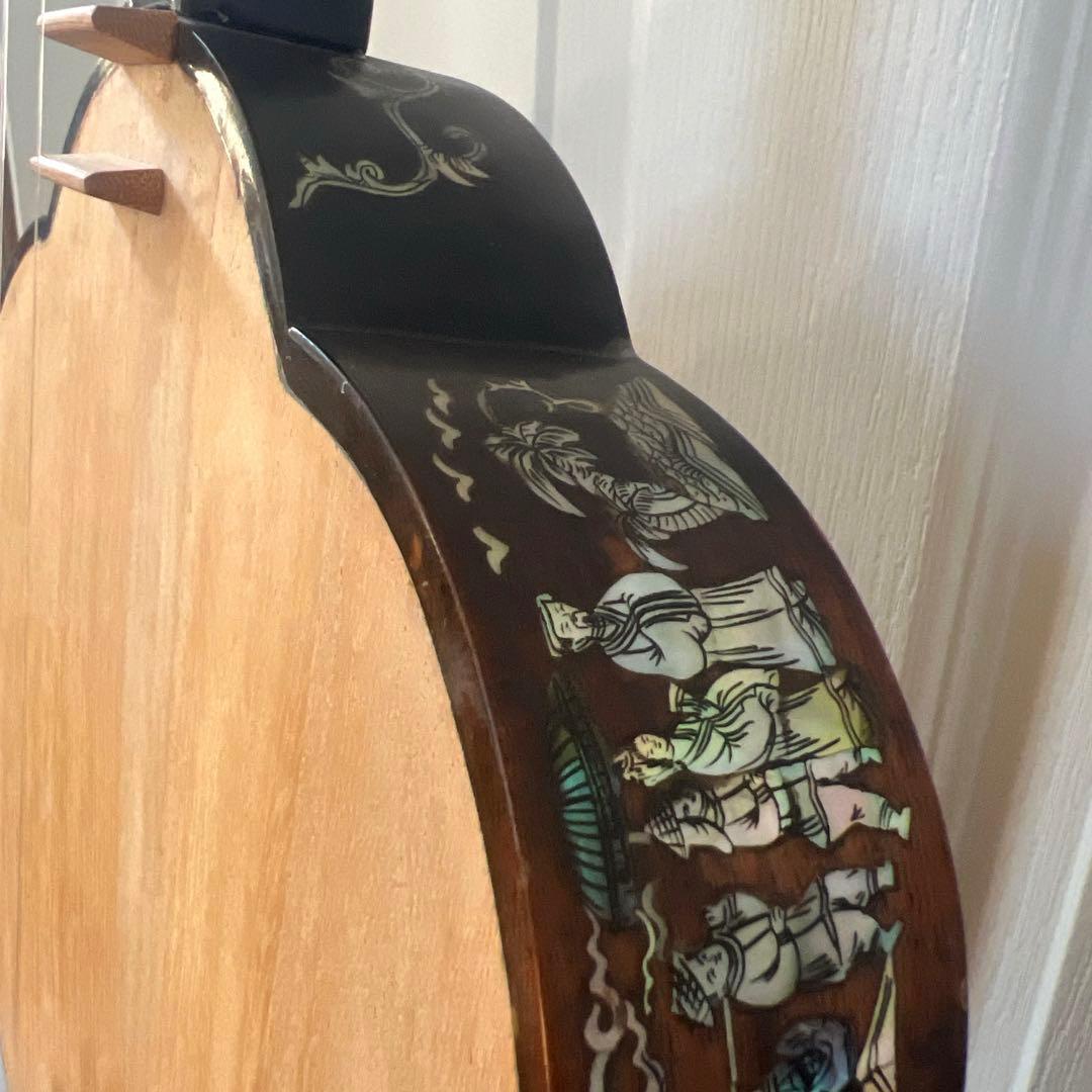 ダン・セン　ベトナム２弦琴　民族楽器 弦楽器　馬頭琴　螺鈿　工芸品　希少