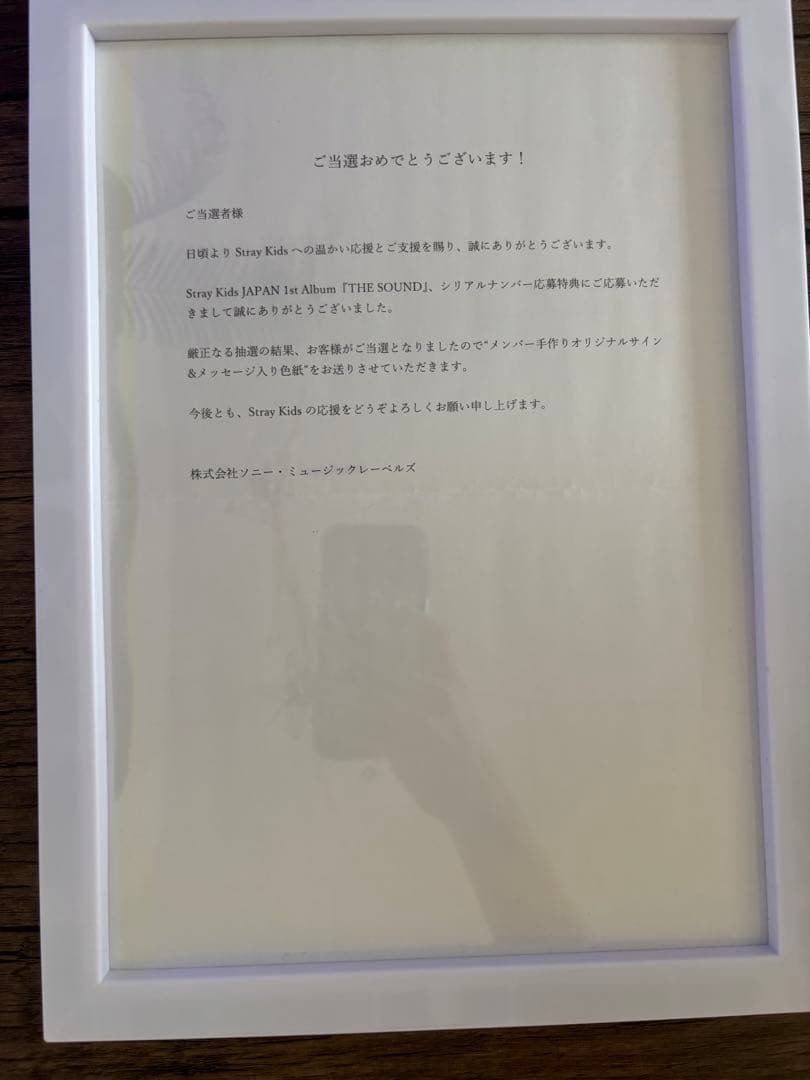 straykids スキズ THESOUND オリジナルサイン色紙 ハン
