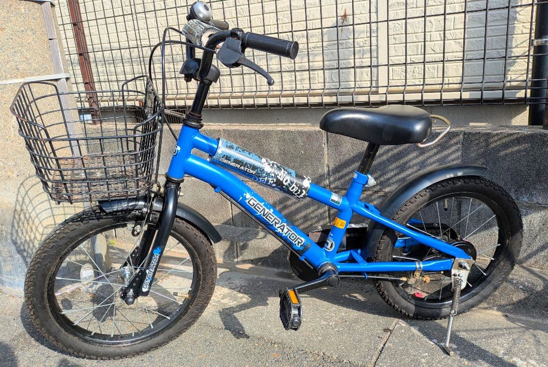 東京　引渡　子供・幼児用自転車 16インチ 青　補助輪付き　近隣配送致します。