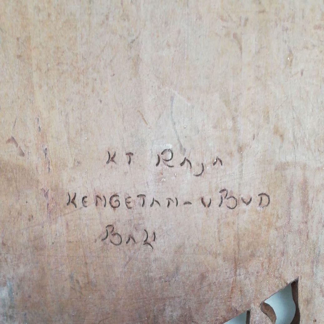 バリ島　インドネシア　レリーフ　壁掛け　木彫彫刻