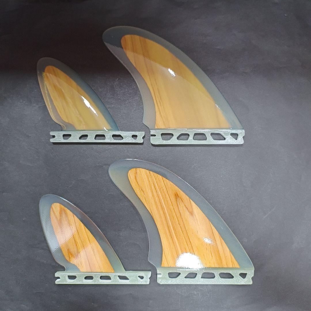 フューチャーフィン対応　ウッドコア　クワッドフィン　ナチュラルウッド