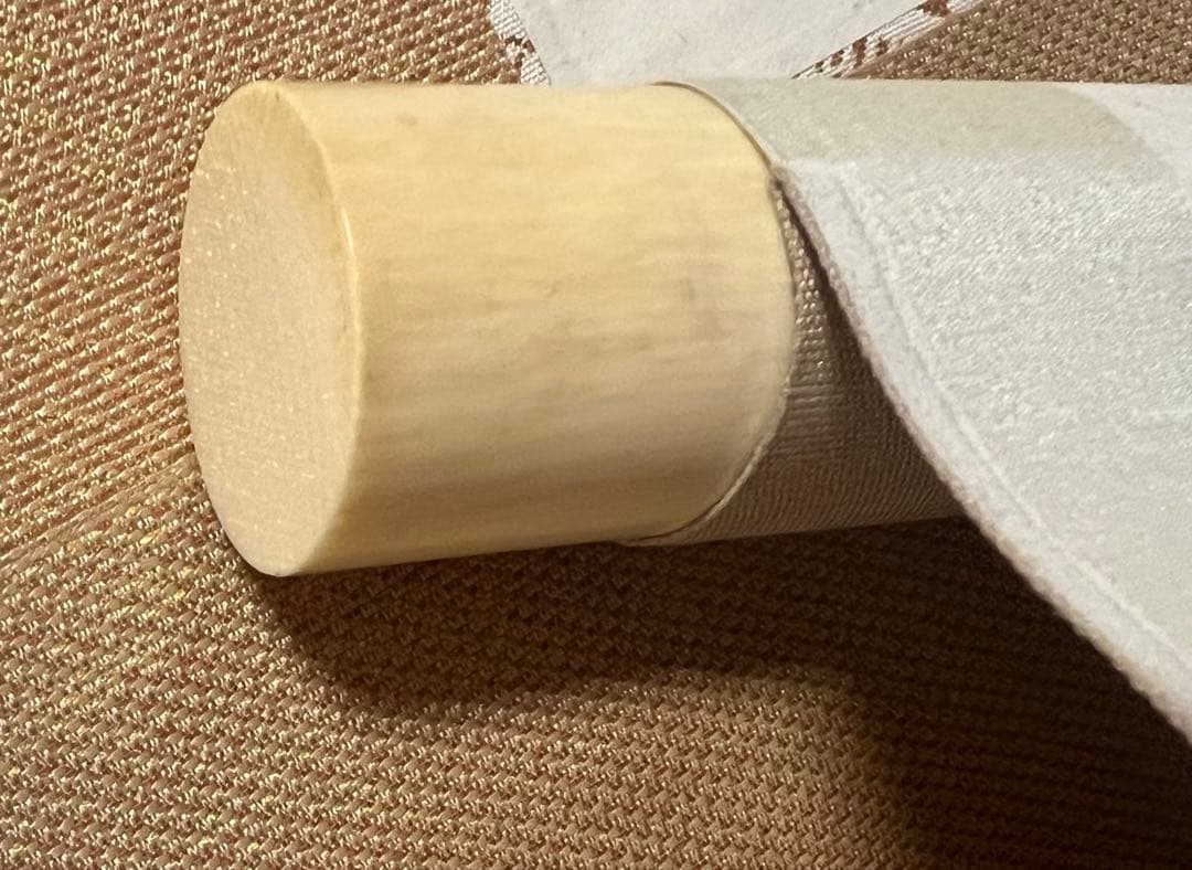 掛け軸　横物［茄子枝豆にコオロギ図］肉筆 木箱無し！