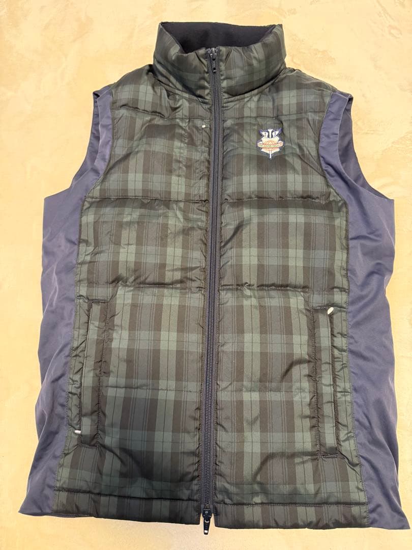 BEAMS GOLF チェック柄 ナイロンベスト& ネイビー ジャケット