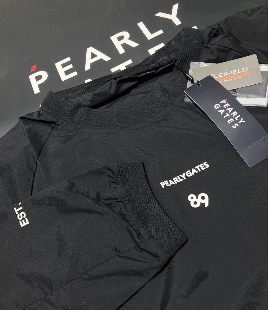 新品 パーリーゲイツ FLEX-IEDストレッチスニードジャック(5)L/紺