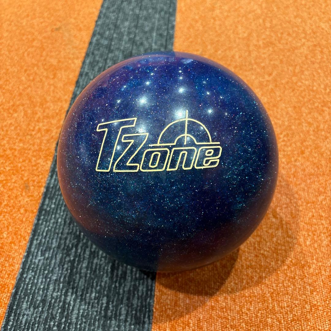 Tzone ボウリングボール ネイビーと紫のグラデーション