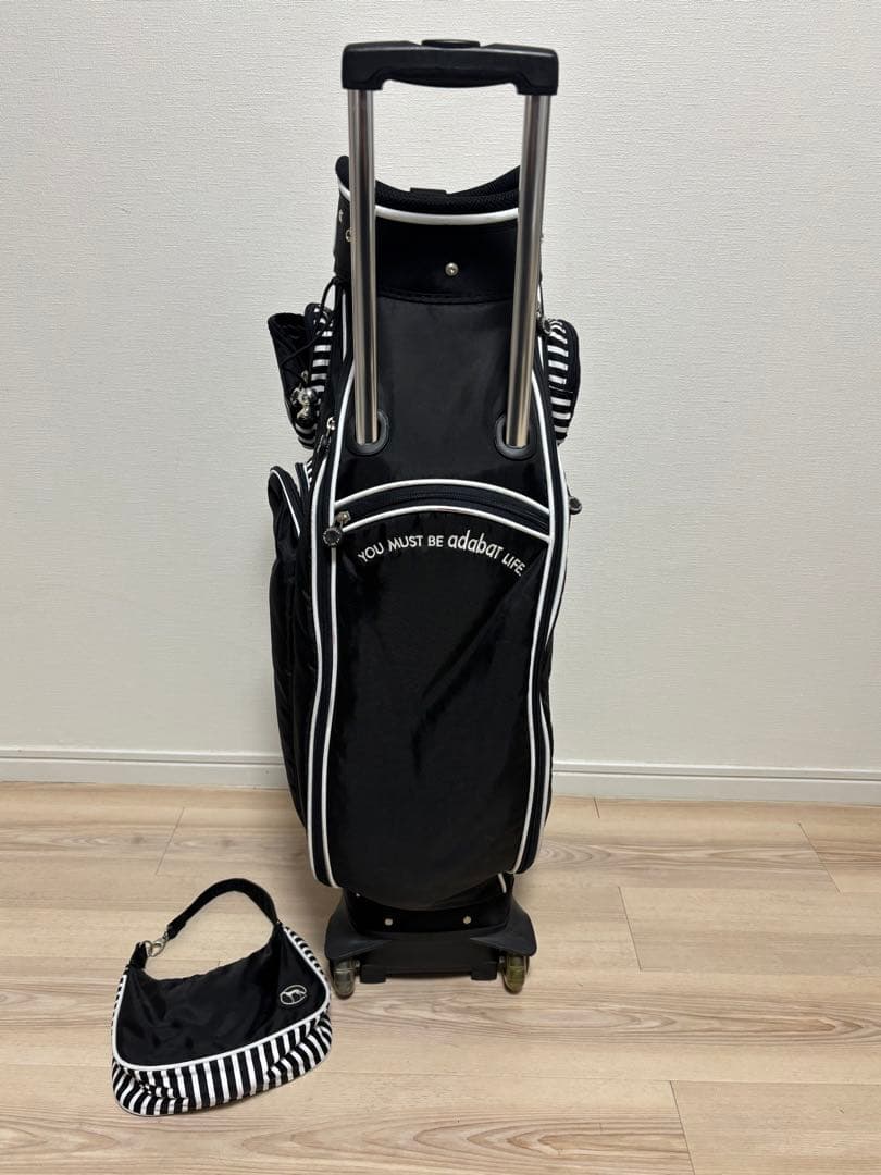 【◎美品•希少】adabaT アダバット　キャディバッグ キャスター付き