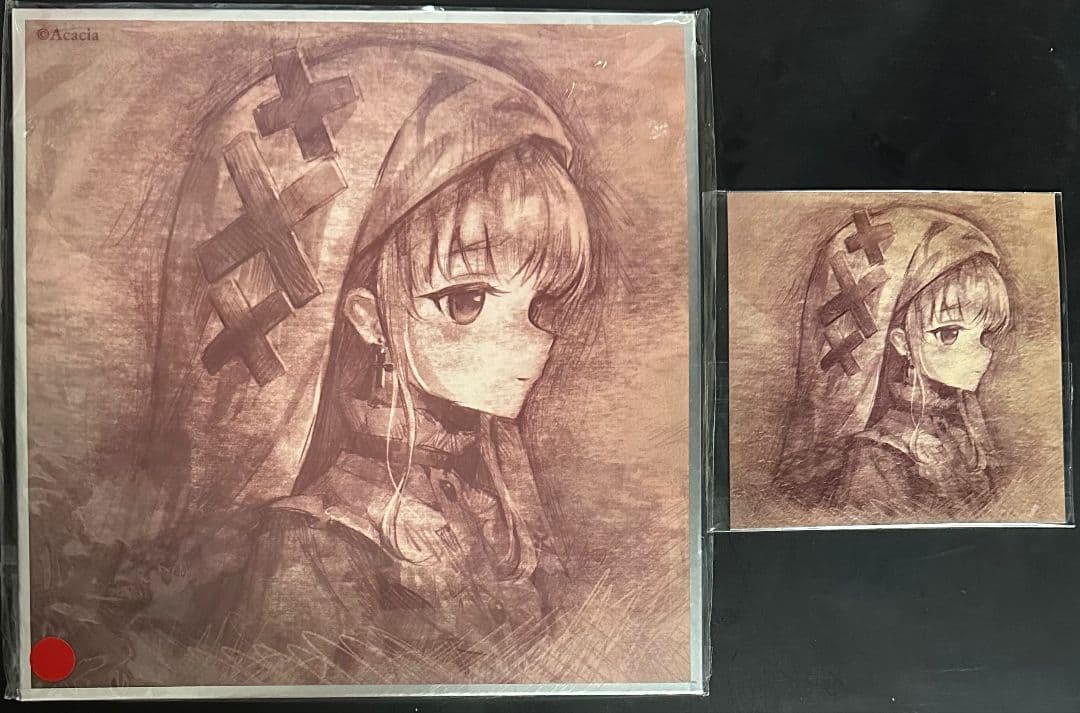 【2/18まで】氷上メルル 魔法少女ノ魔女裁判 まのさば 色紙 カード 中国限定