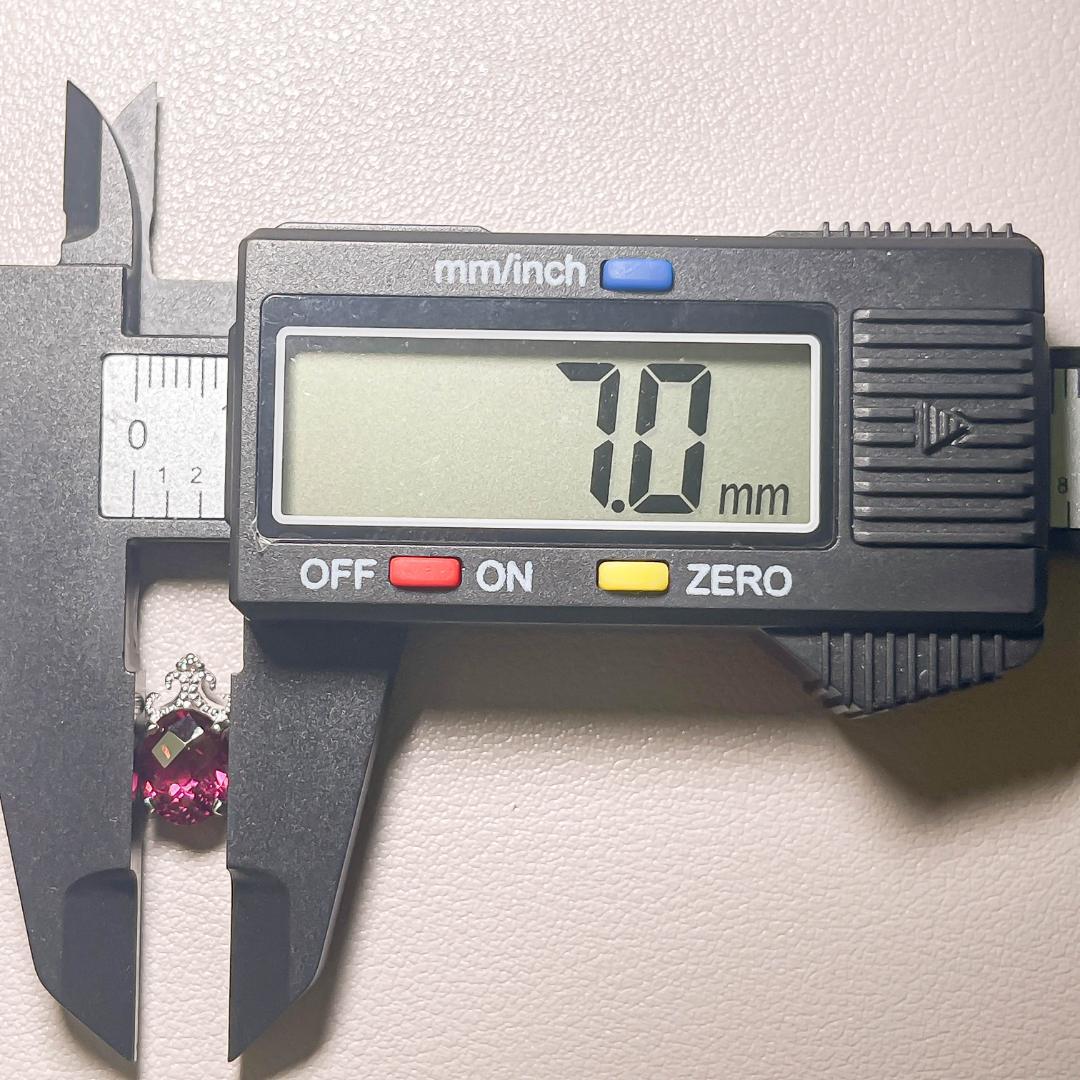 JN133-1 Pt900 トップ 2.0ct ロードライトーガーネット