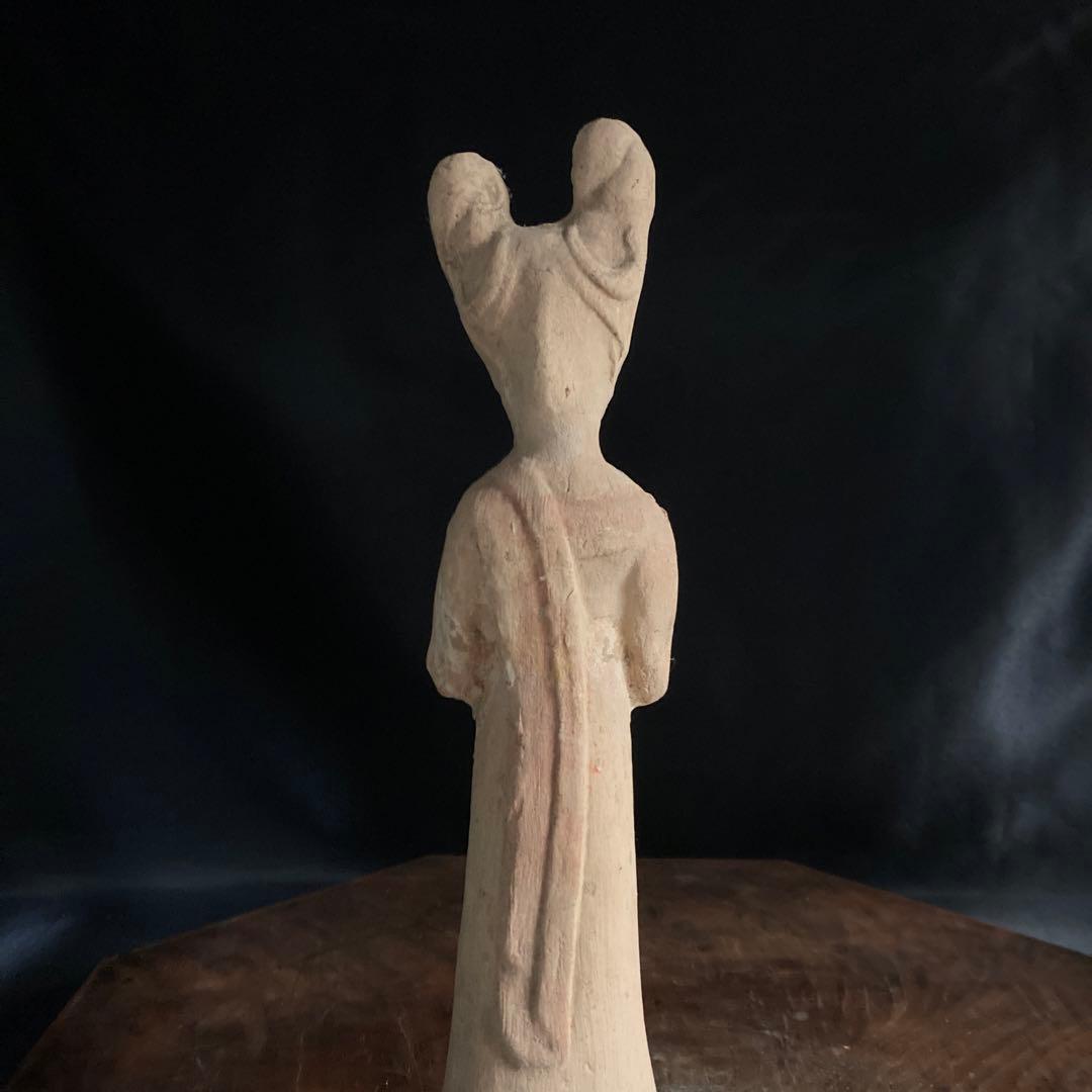 赤札閉店セール❗️【ギャラリー三益】中国古美術　唐代加彩美人俑（唐時代）