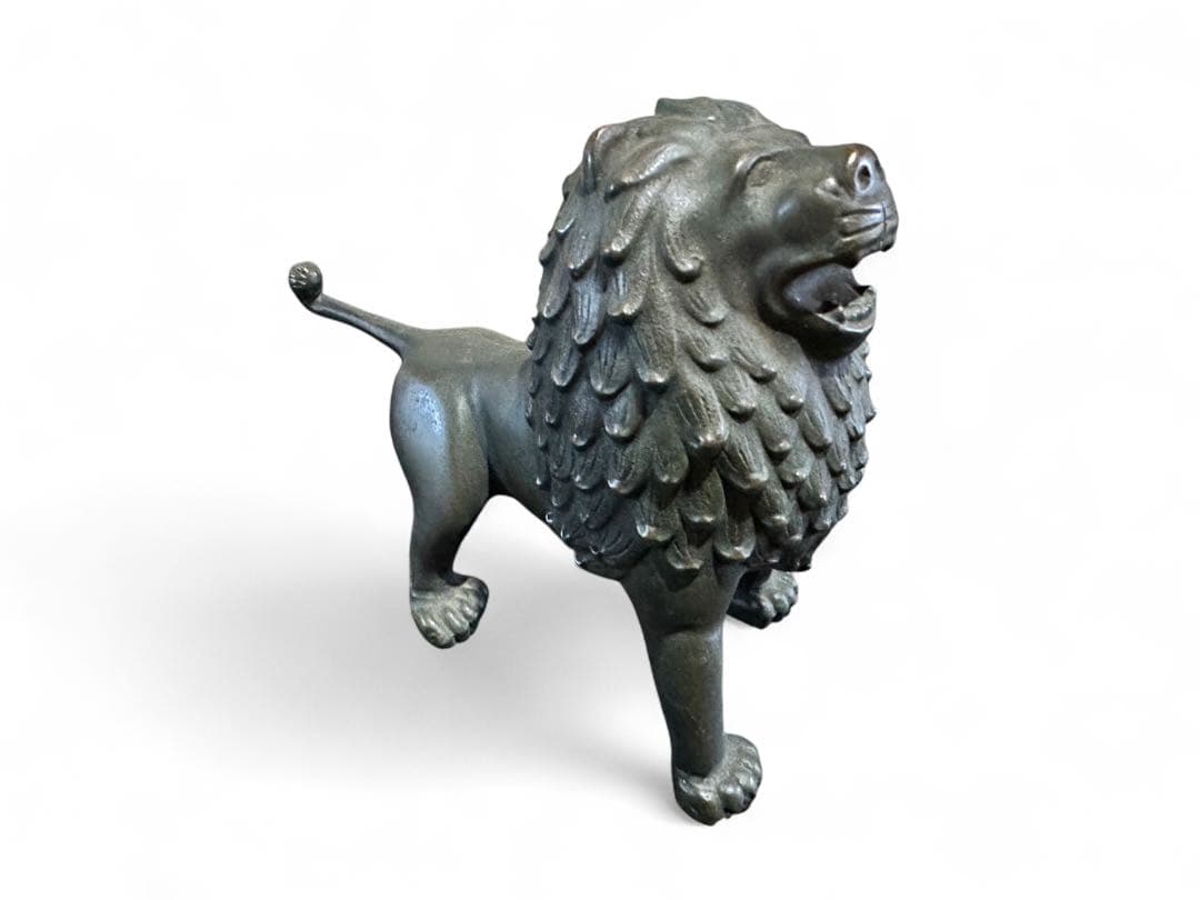 銅製 獅子置物 香取正彦 重要無形文化財 人間国宝