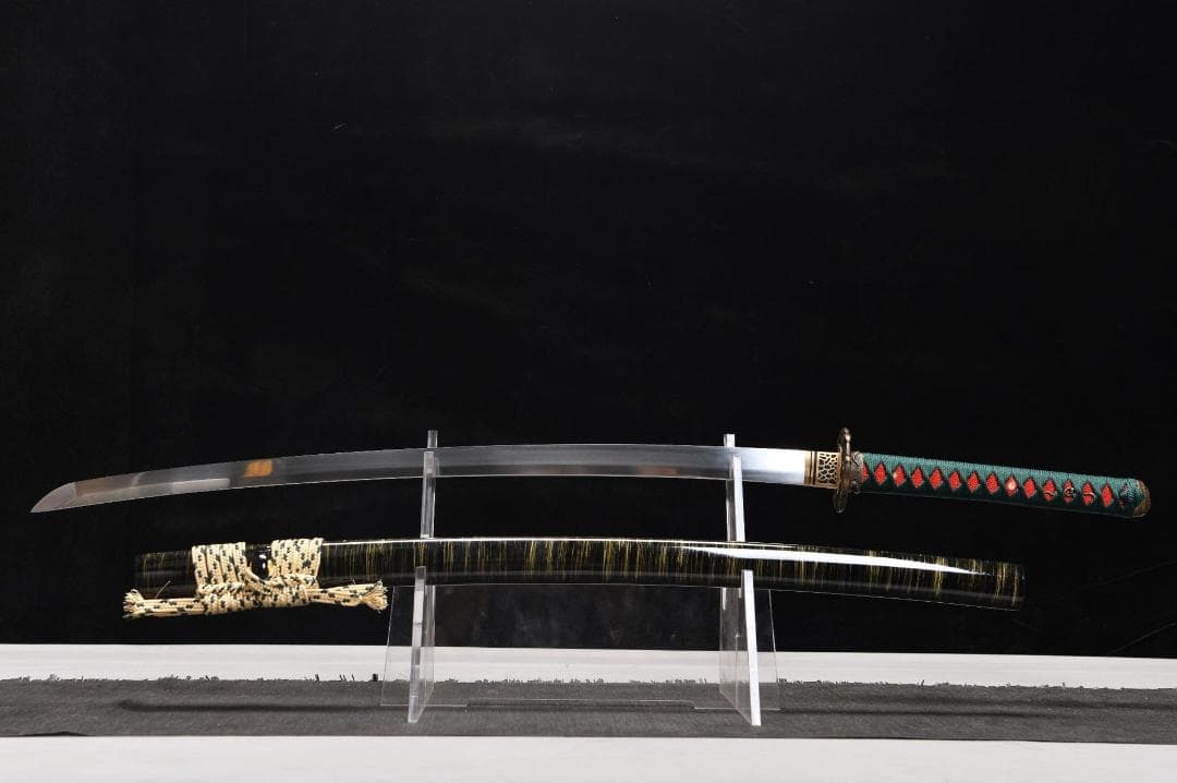 竹の葉青打刀 日本刀 模造刀 居合刀 武士道 武蔵 鑑賞用 手鍛造打