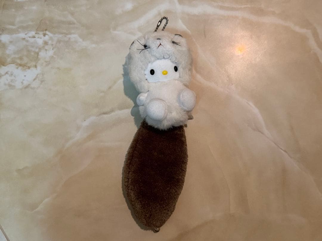 【ハローキティ】2002年製 ハローキティのしっぽ倶楽部 キーホルダー 冬季限定