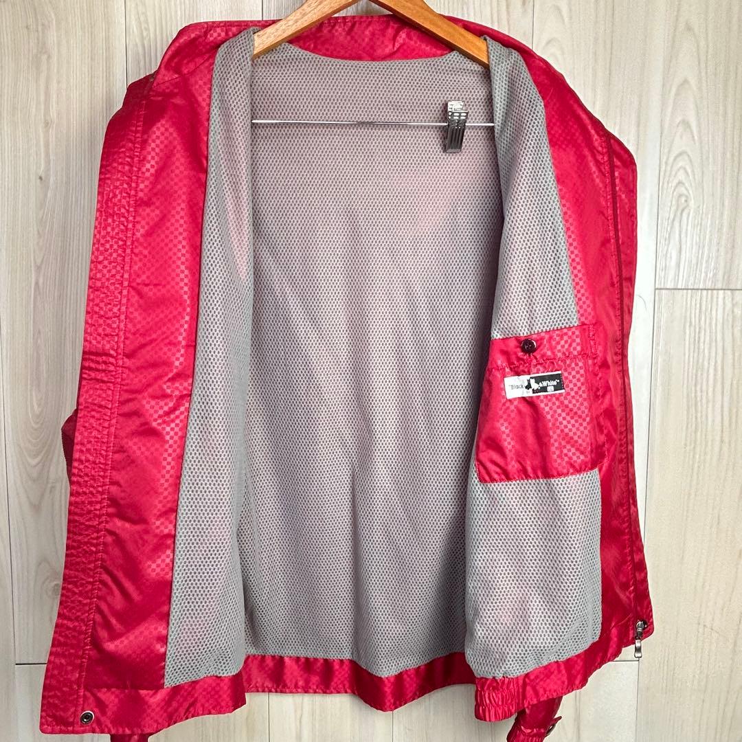 【メンズ】ブラック＆ホワイト 薄手ジャケットLLサイズ　ブルゾン