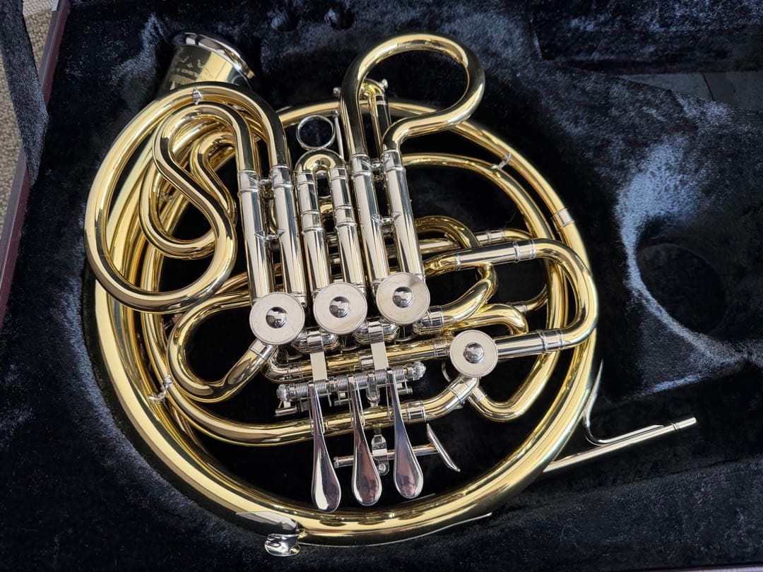 YAMAHA YHR668D フレンチホルン フルダブル 本体 ケース付き