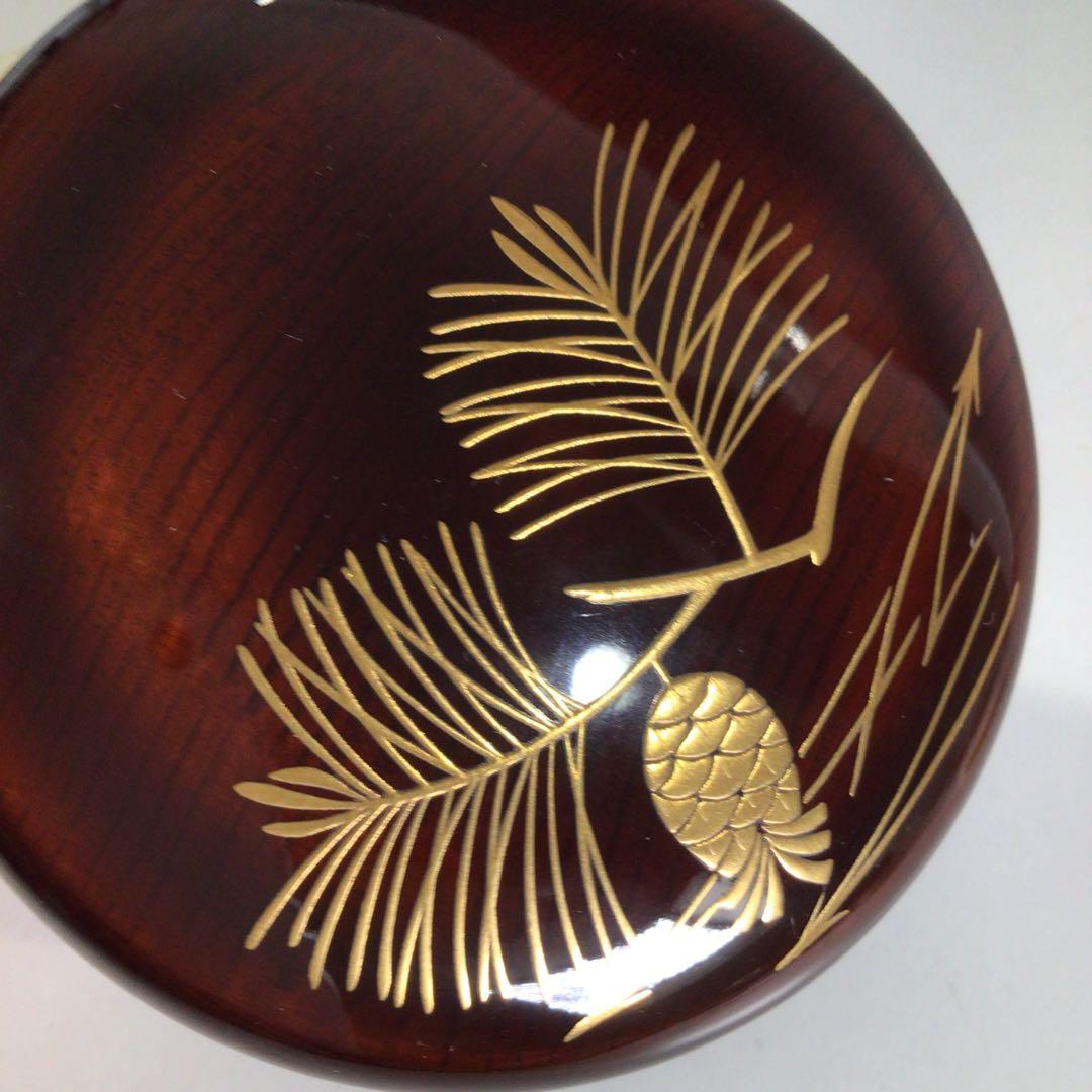 Ｐ２０９　大棗　『誠中斎作』『大徳寺境内松を以て』『立花大亀書付』　共箱　茶道具