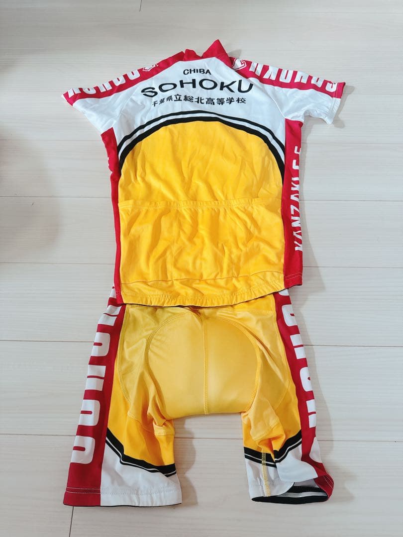 【値下!!】コスプレ 弱虫ペダル ジャージ ロードバイク 総北 ウェア上下