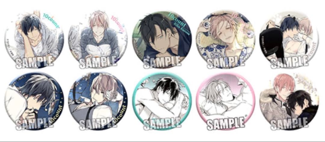 テンカウント 宝井理人 黒瀬 城谷 ホロ 缶バッジ