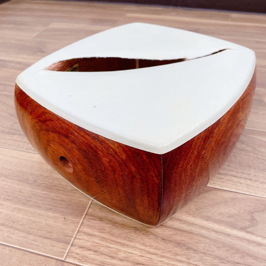 三味線 中棹 トチ紅木 子持ち綾杉胴 K9 一本溝 角胸