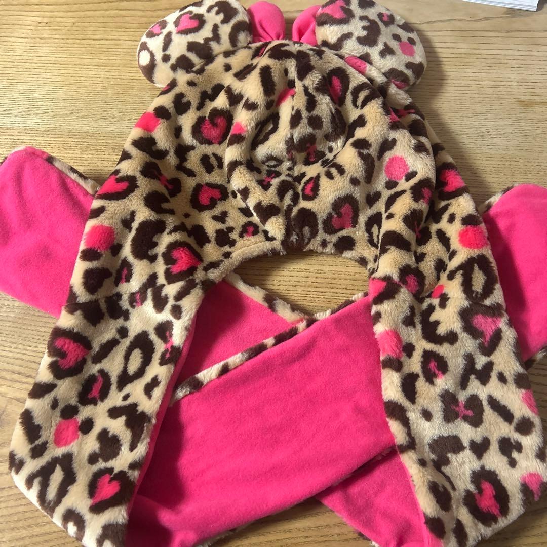 東京ディズニーリゾート ヒョウ柄マフラー　ミニー