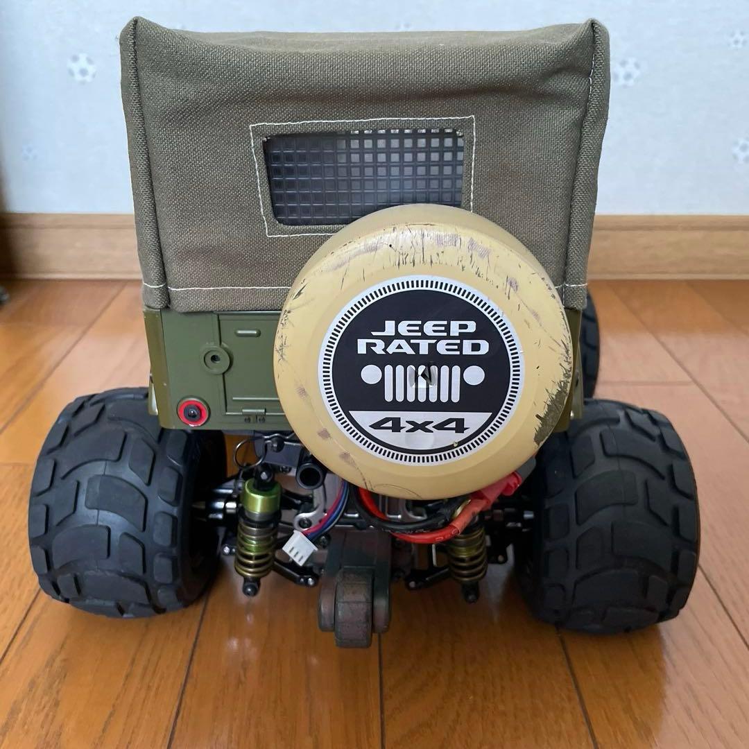 タミヤ ワイルドウイリー2 WR02 幌 スリックタイヤ　ラウンドタイヤ