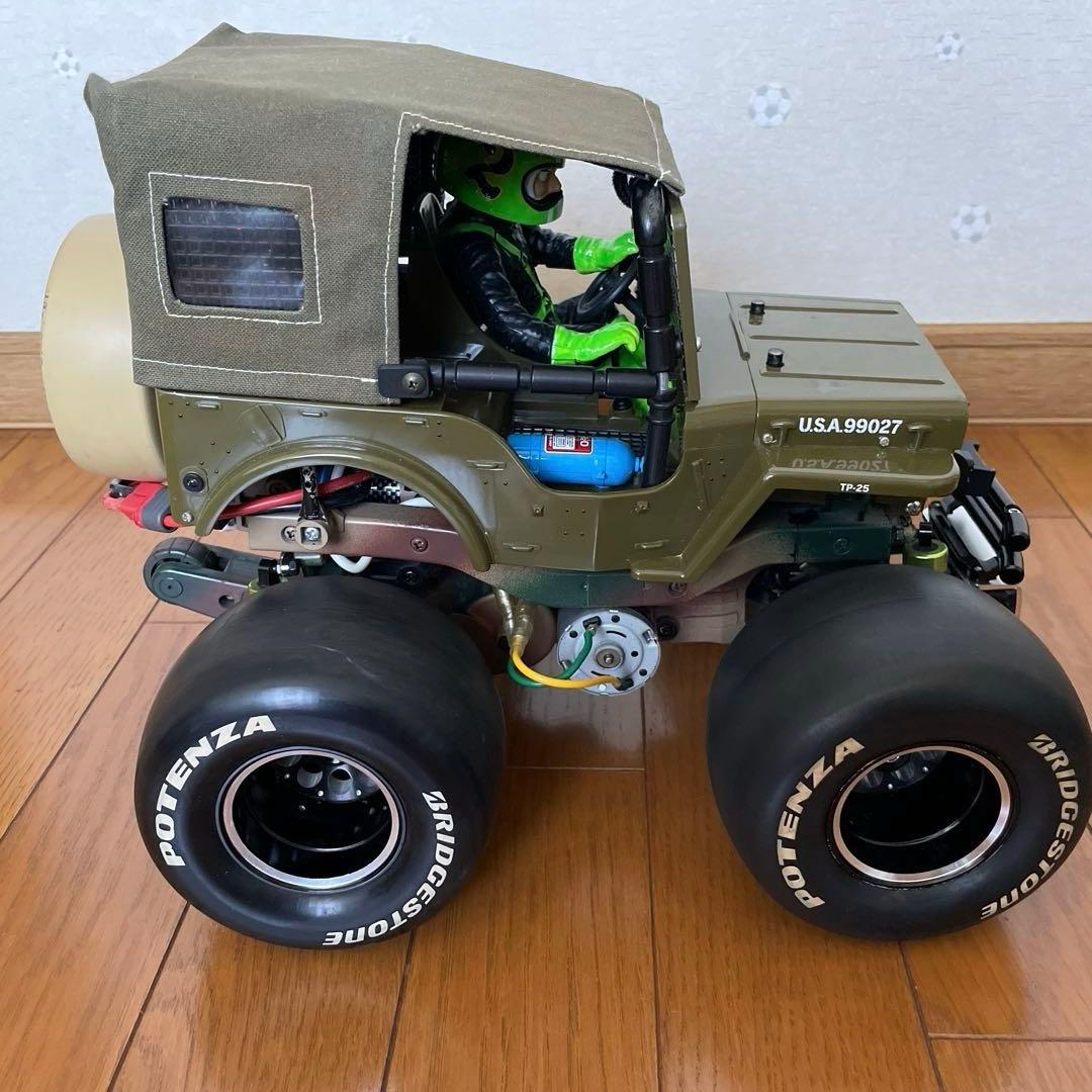 タミヤ ワイルドウイリー2 WR02 幌 スリックタイヤ　ラウンドタイヤ