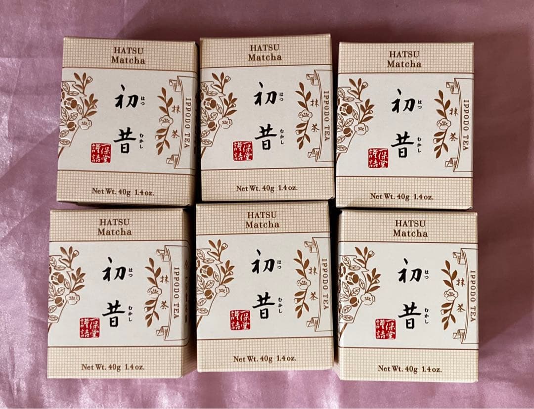 京都　抹茶　一保堂　初昔　40g 6点