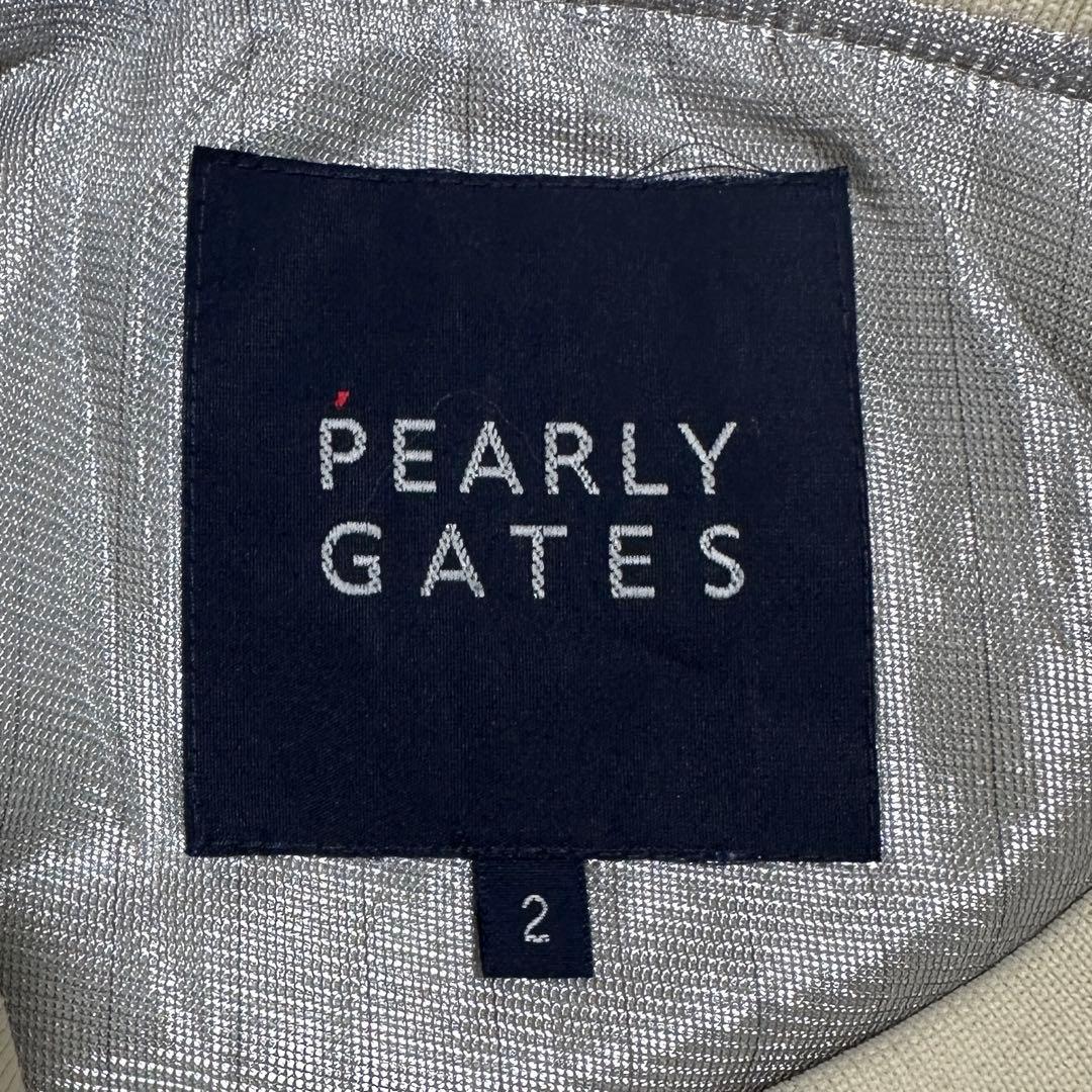 2(M)✨ パーリーゲイツ　スニード　ナイロンジャケット　ホワイト　ゴルフウェア