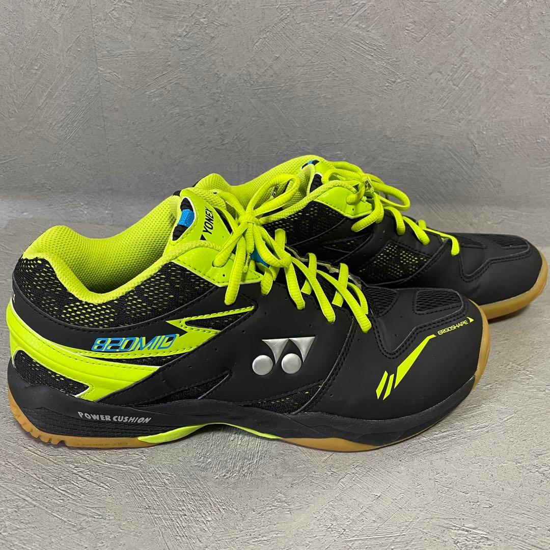 YONEX 820MID バドミントンシューズ 27.5cm シャトル ケース