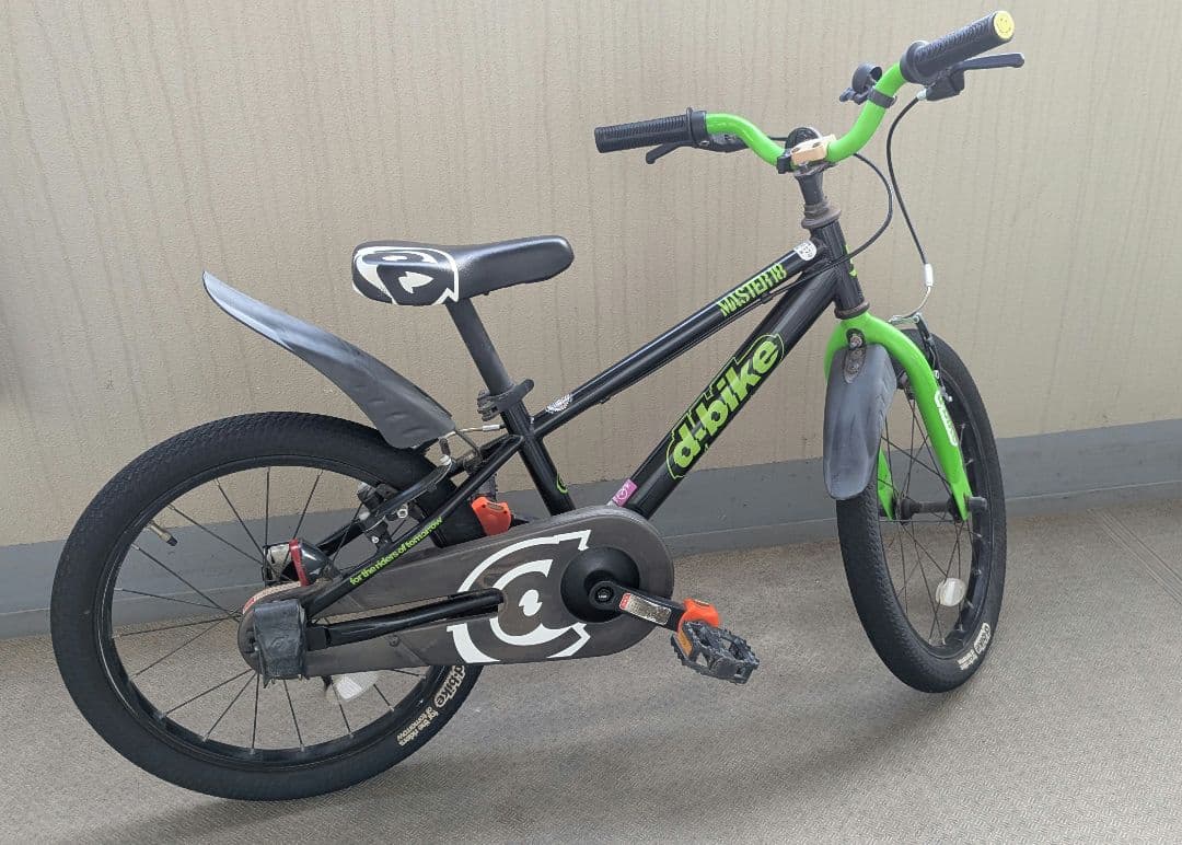 d-bike キッズバイク 16インチ 黒/緑