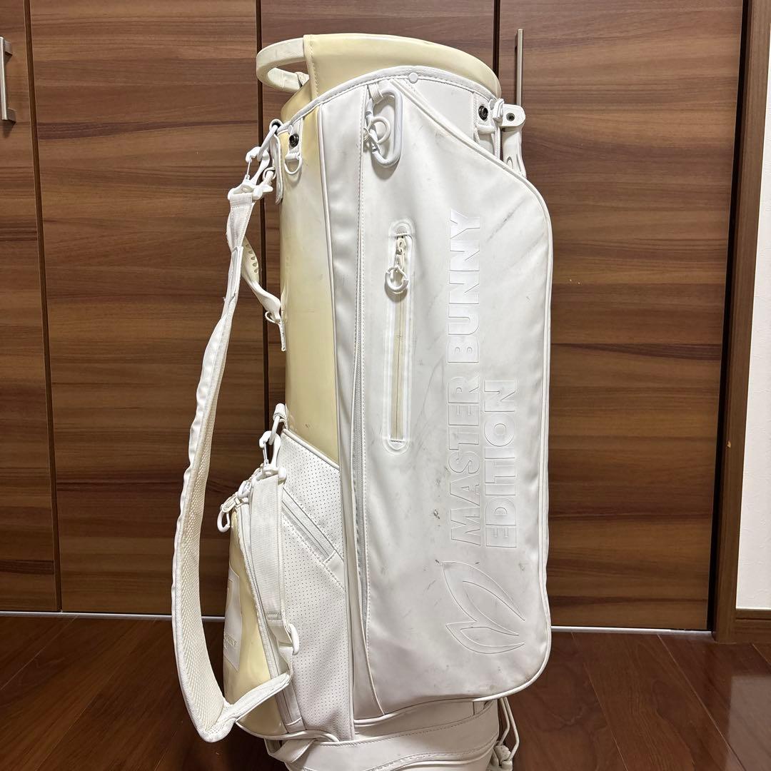 ホワイト キャディバッグ スタンド機能付き