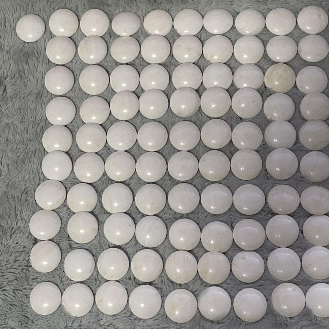 【碁笥・箱付】蛤碁石30号 約8.6mm 雪印 那智黒石 白181個 黒182個