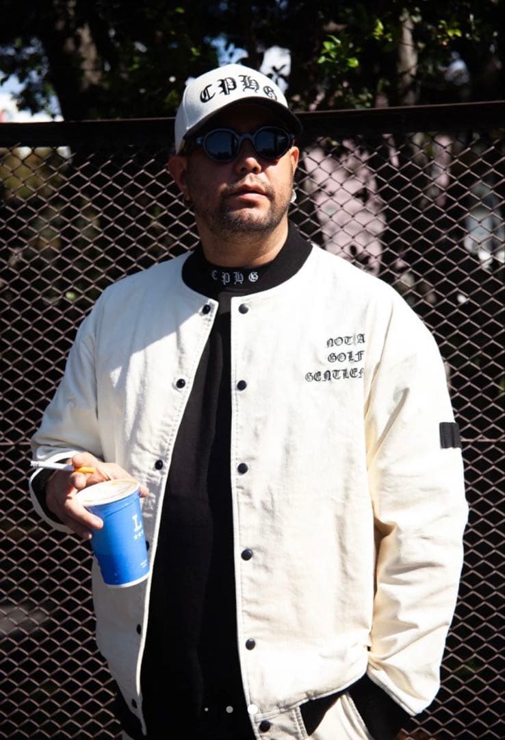 25FW Cph/Golf スタジャンセットアップ 白 XLサイズ　完売品