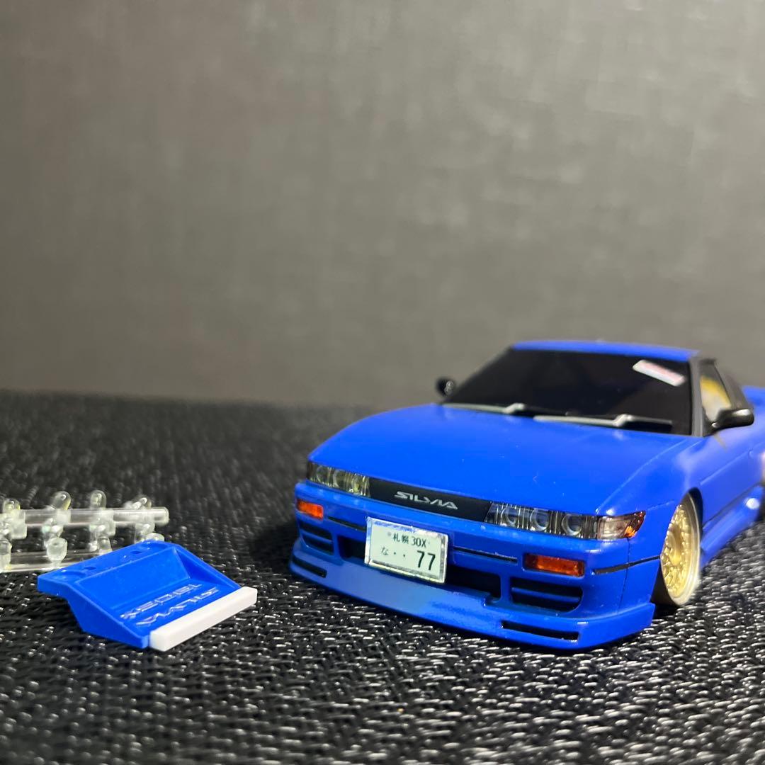 ミニッツ　シルエイティ　コバルトブルー　フルエアロ　3連プロジェクター