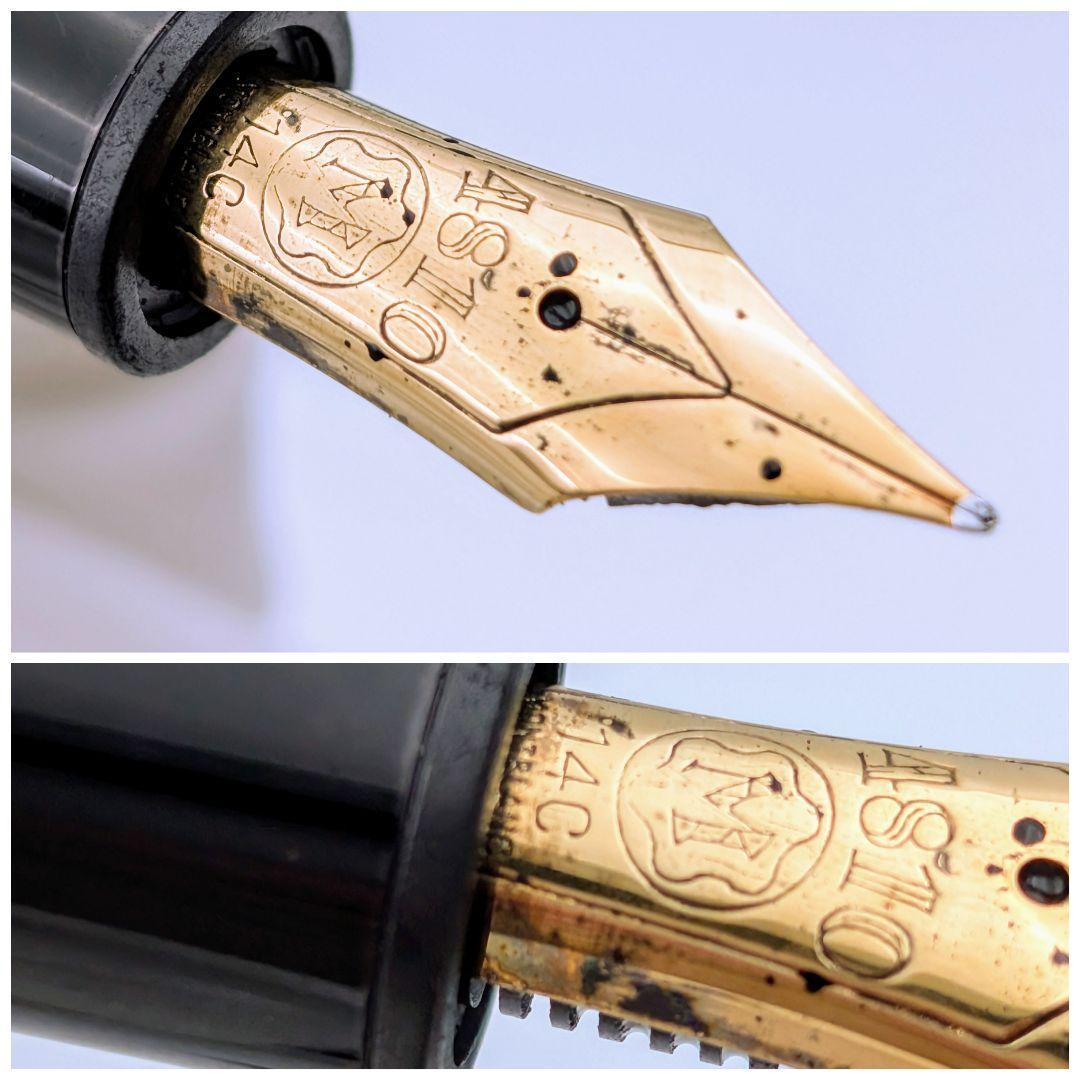 モンブラン 万年筆 マイスターシュテュック 146 14C 全金