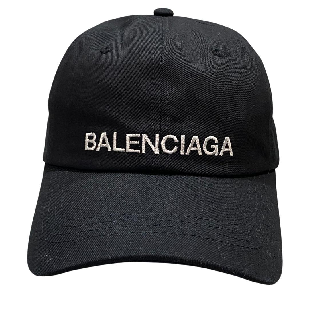 BALENCIAGA バレンシアガ キャップ ブラック 男女兼用 ゴルフ ロゴ柄