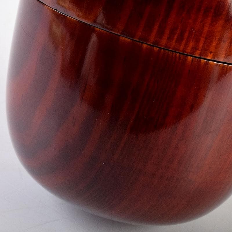 茶道具　大野昭和斎作　肥松生地漆　棗　共布　表千家　即中斎極め箱　V　8751