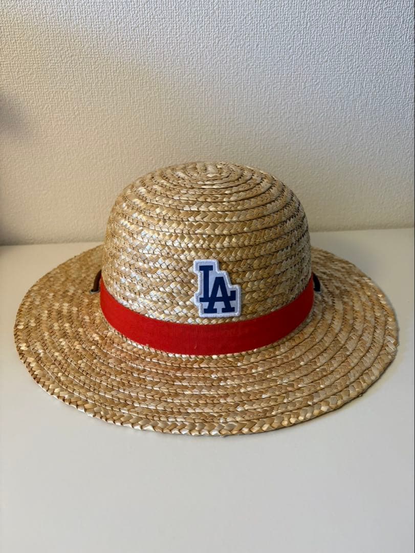 【PSA8/球場限定配布】LAドジャース/ワンピース麦わら帽子&ルフィカード