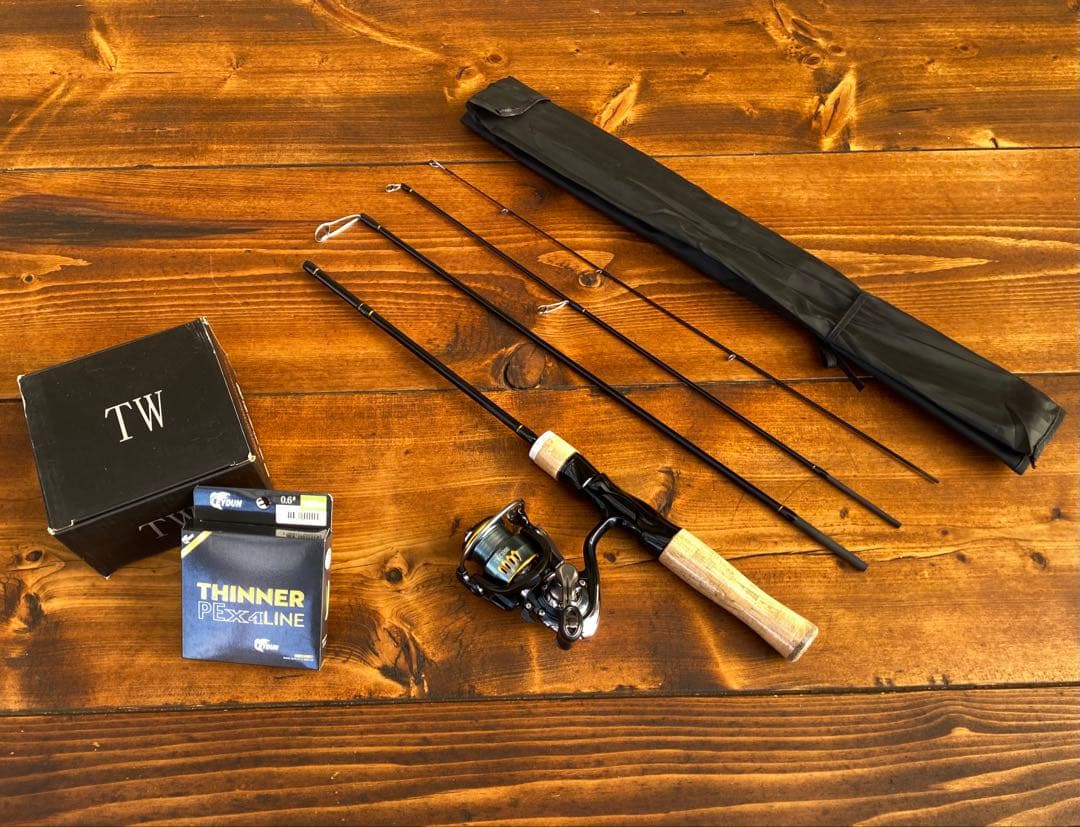 釣り竿セット　トラウトロッド　パックロッド　604UL 523UL 長さ調節可能