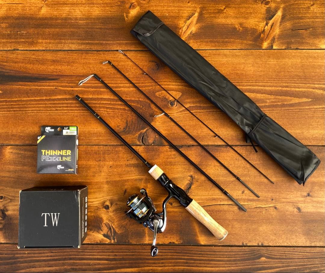 釣り竿セット　トラウトロッド　パックロッド　604UL 523UL 長さ調節可能