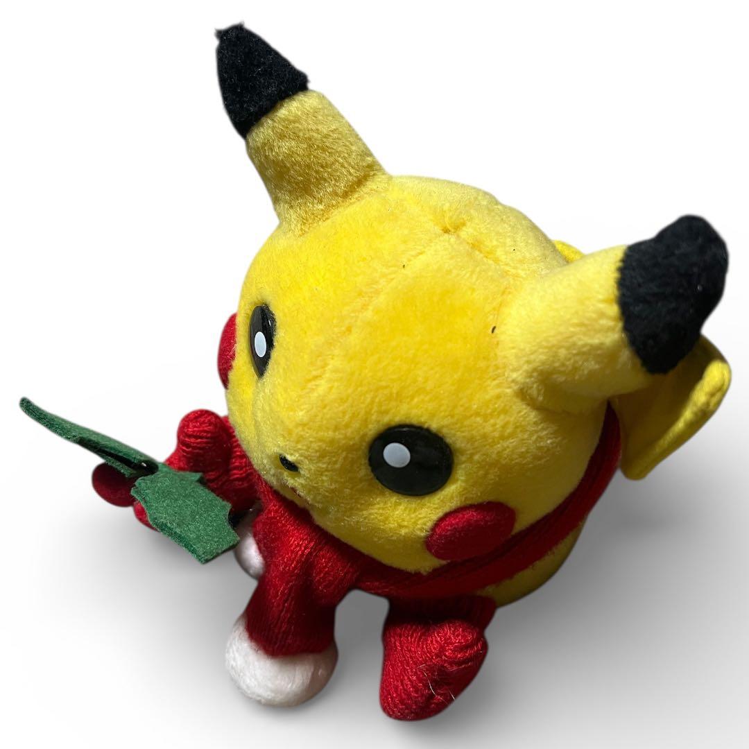 ピカチュウ サンタ ぬいぐるみ マフラー 手袋 ヒイラギの葉 ポケモン