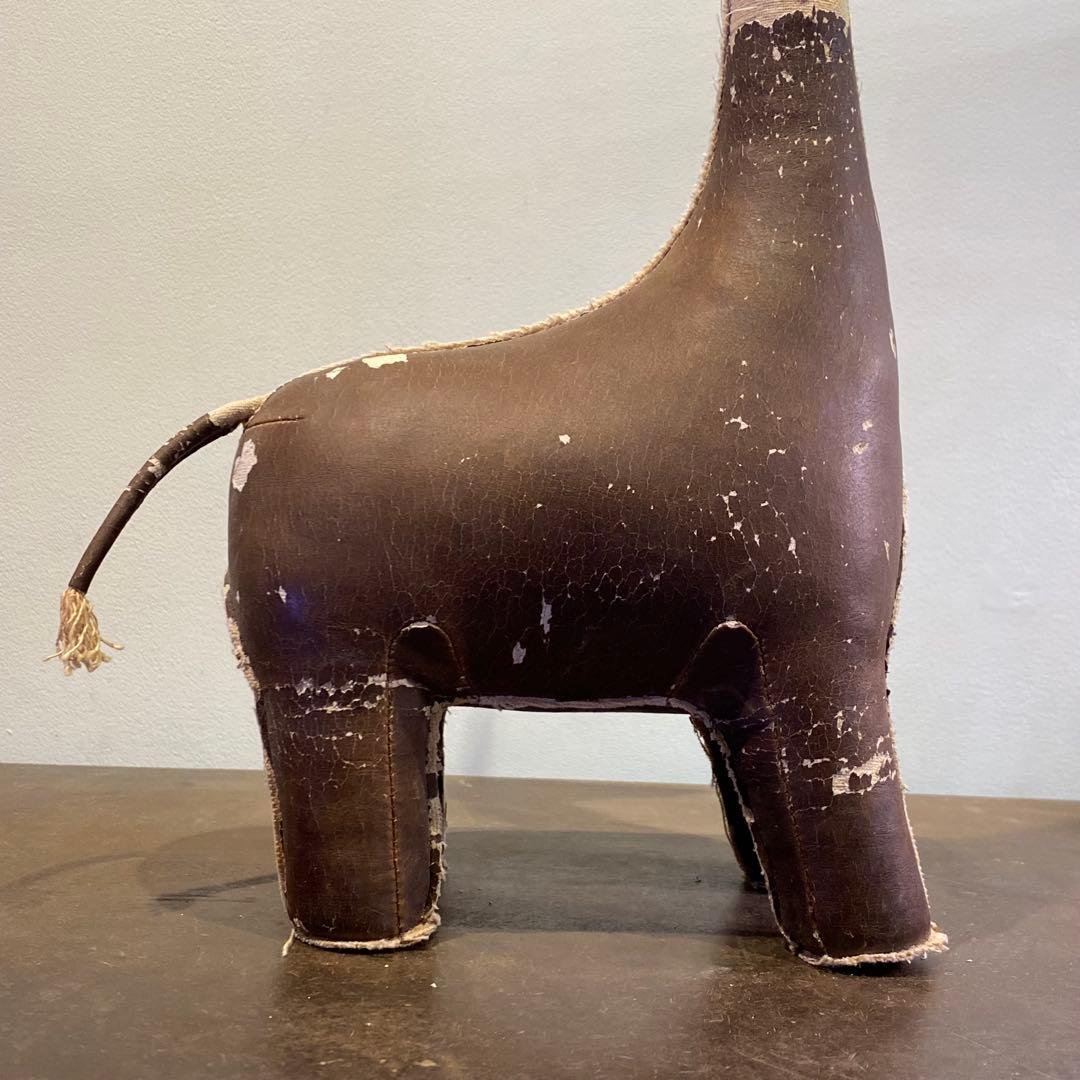 古いキリンの置物 オブジェ 古道具