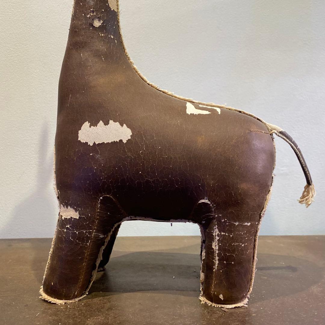 古いキリンの置物 オブジェ 古道具