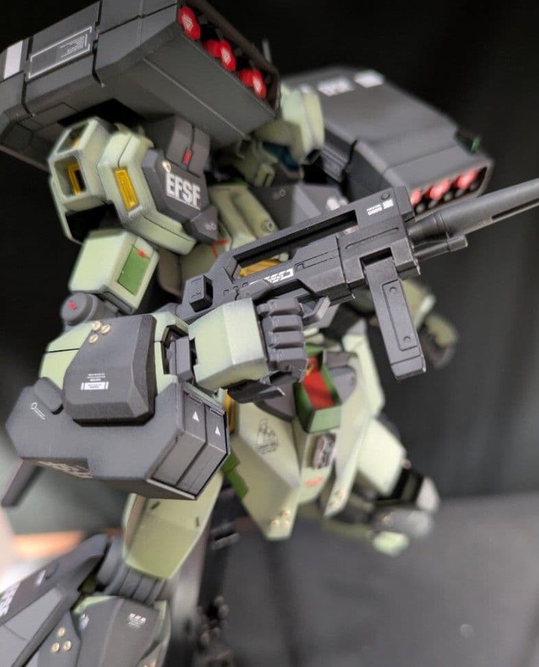 MG 1/100 RGM-89S スタークジェガン 改修塗装済完成品