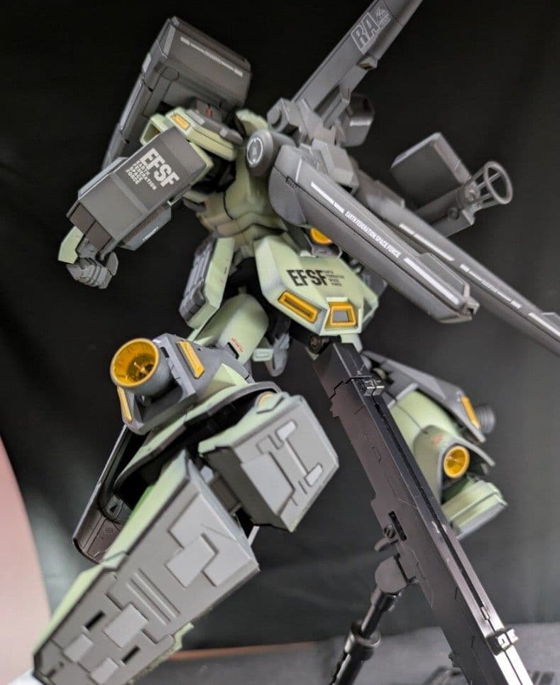 MG 1/100 RGM-89S スタークジェガン 改修塗装済完成品