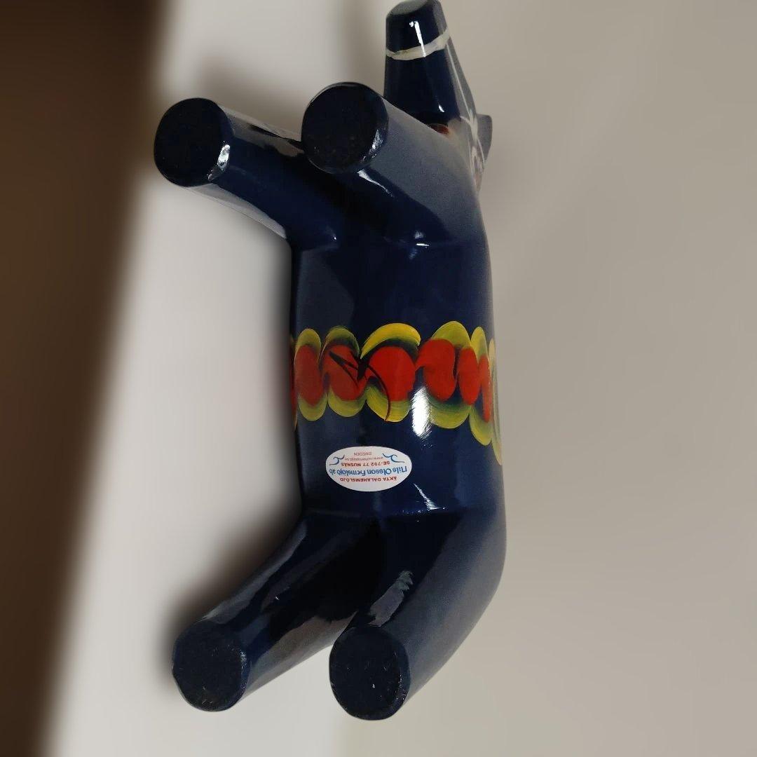 北欧の馬置物 スウェーデンハウス　ダーラナホース　青