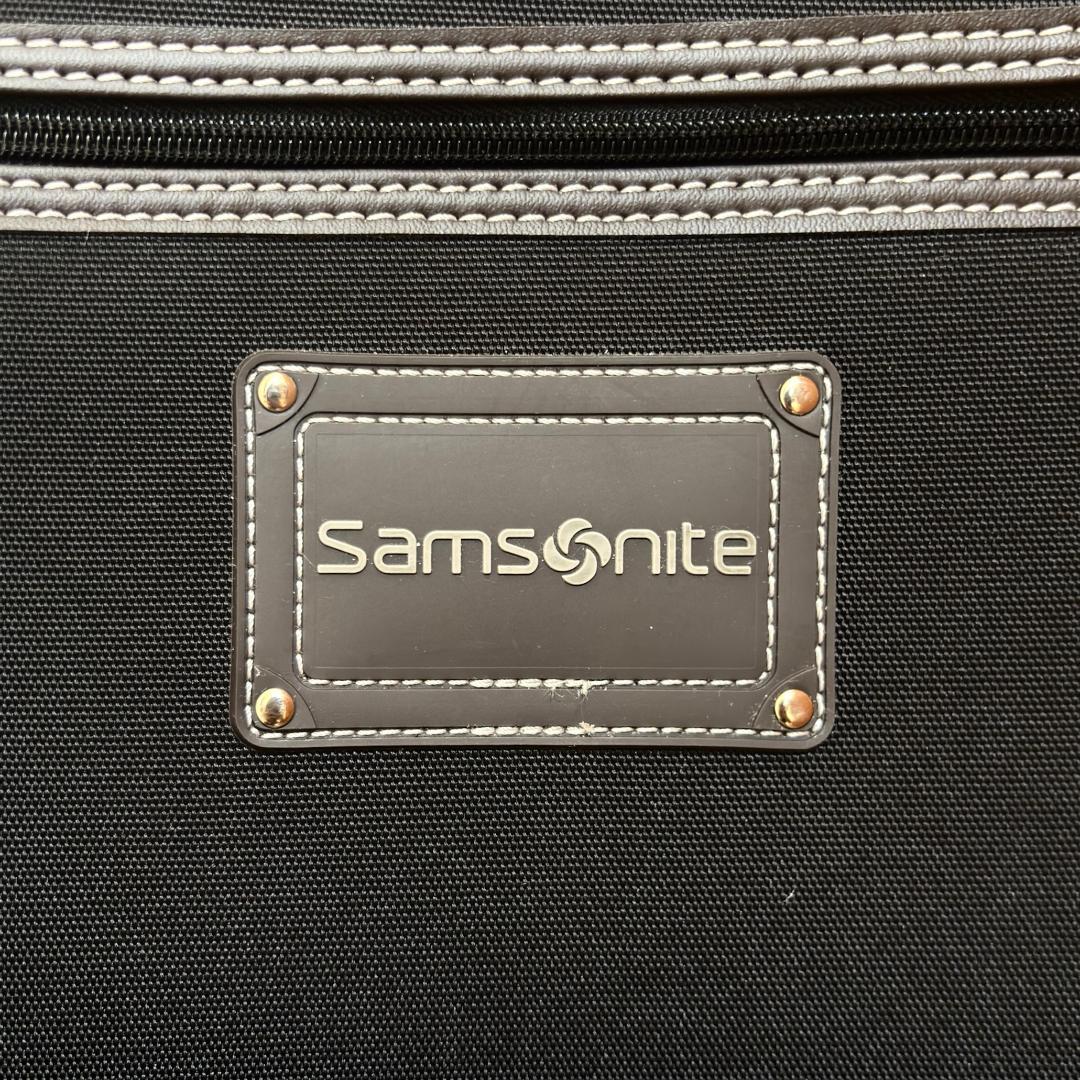 サムソナイト 大型 大容量 スーツケース ソフト 拡張機能付き 黒 ブラック