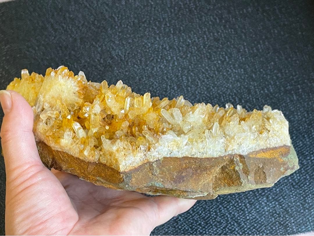 【タイムセール】黄水晶クラスター♪値下げ済