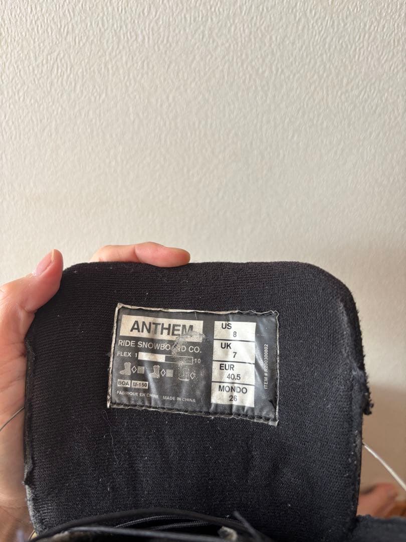 RIDE ANTHEM BOA 26cm (新品ブーツケース付き)