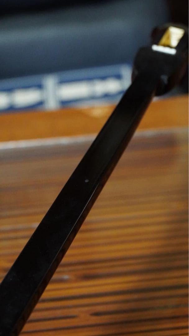 '現代の名工'又吉章盛作 100丁展出展品三線棹 ウジラミ黒木小與那平型 貴重作