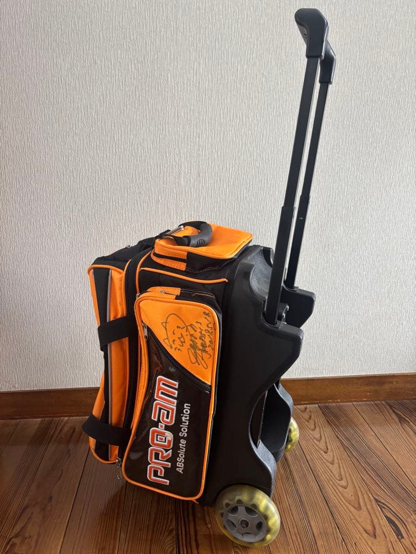 ABS PRO-am 2ボール用 ボウリングバッグ キャスター 2個入りバッグ